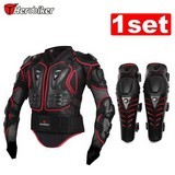 Unisex Motorcycle Armor Protector Motocross Off-Road Body Protection Jacket Knee